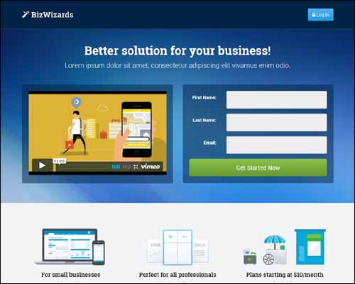 Image result for landing page plantilla en español
